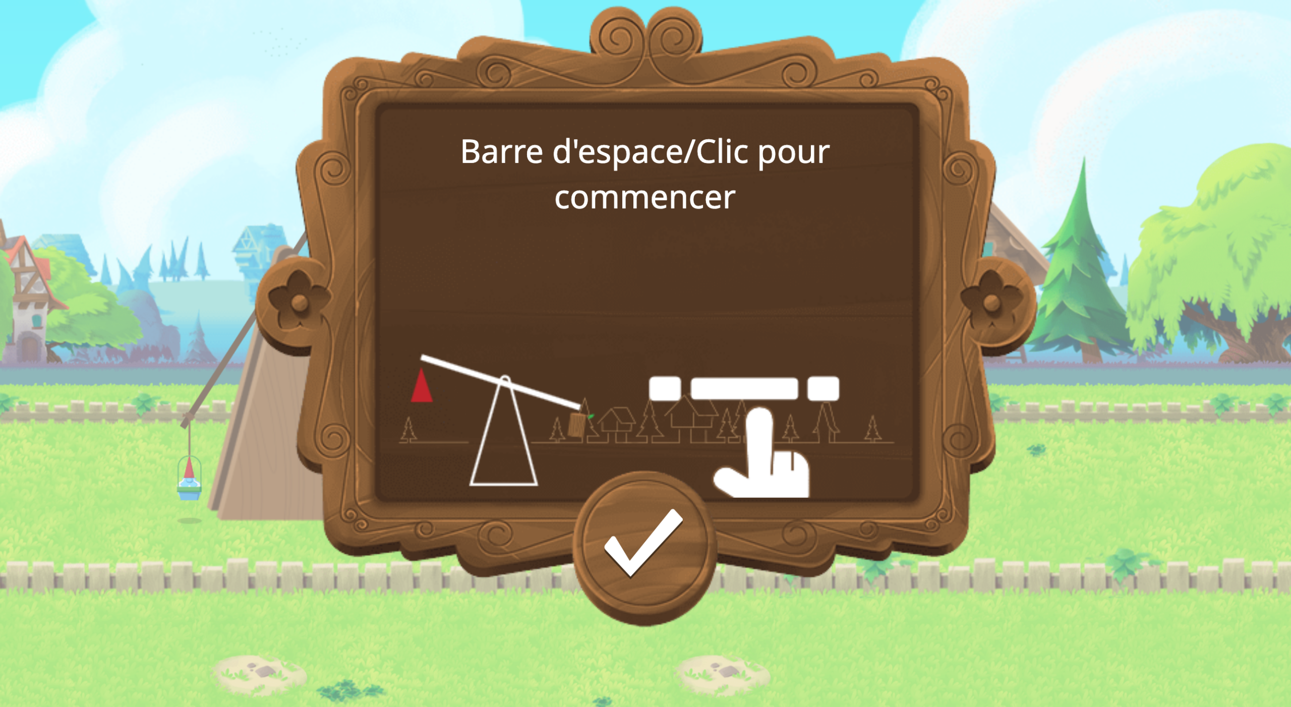 Commandes du jeu nain de jardin de Google.