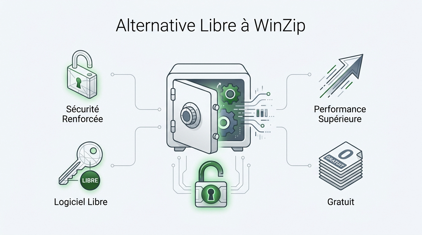 Comparaison des performances de compression entre 7-Zip et les logiciels propriétaires