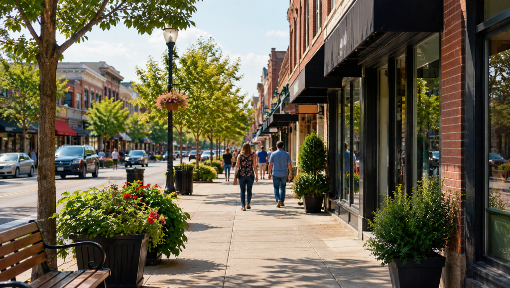 Une business Improvement association aménage les rues.